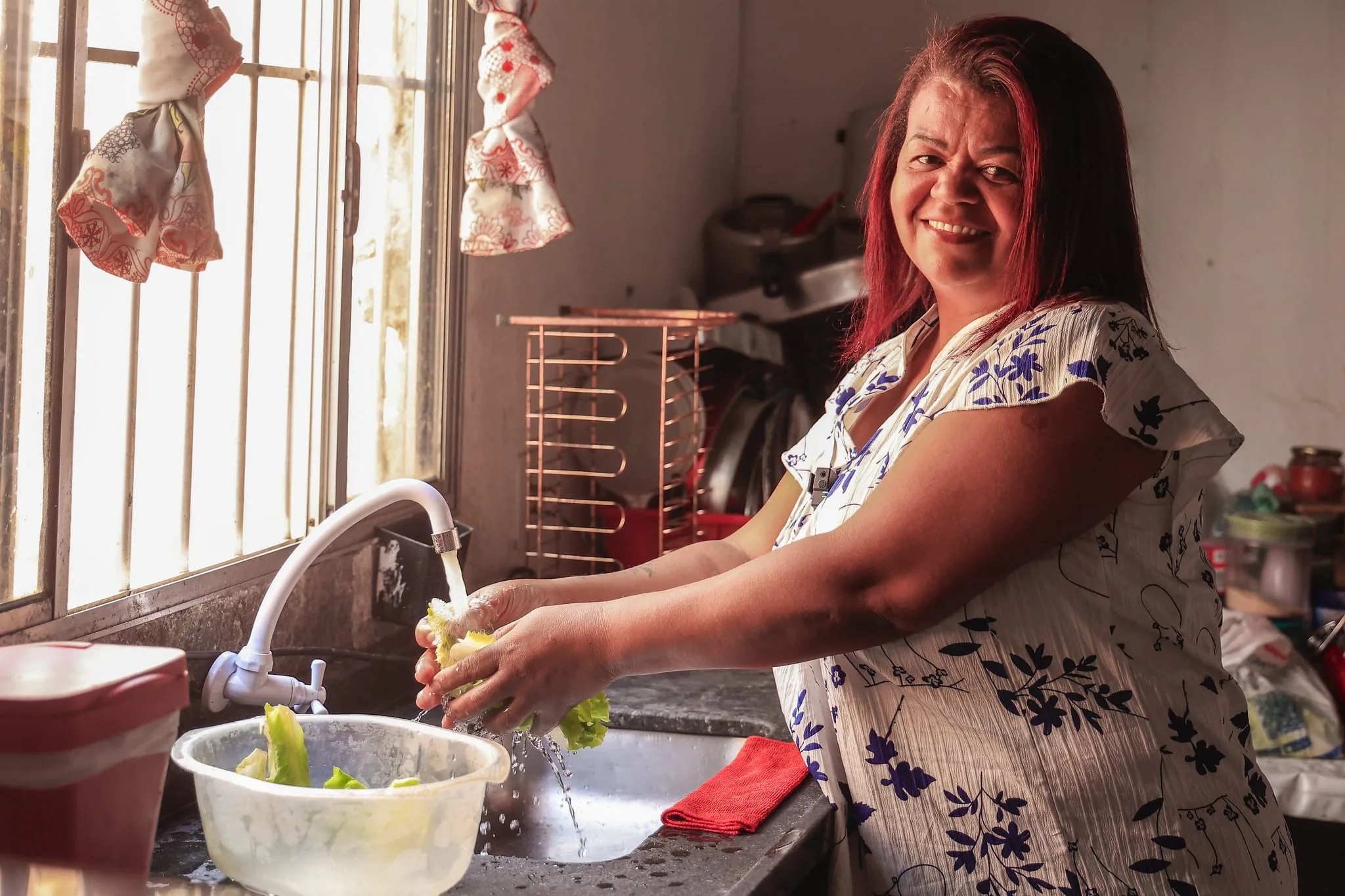 Rosicleia Maurício, 57 anos, moradora de Itaquaquecetuba. Foto: Divulgação/Governo de SP